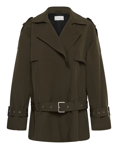 Gestuz - GZCherally Short Trenchcoat - Slate Black